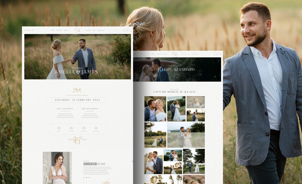 Wedding Invitation WordPress Website Design By Elementor